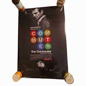 The Commuter 2018 Original Advance Movie Poster Double Sided 27x40 Liam Neeson